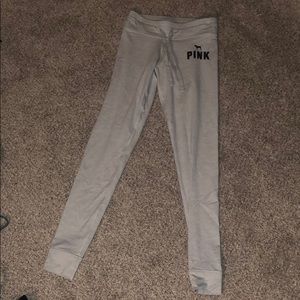 PINK gray jogger leggings